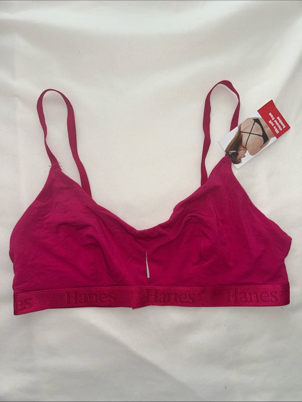 Hanes Women’s Fuchsia Wireless Bralette